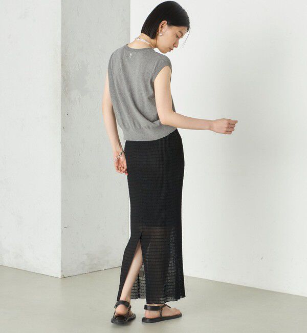 SHIPS for women「Wai＋:〈手洗い可能〉Vネック ベスト」|ニット・セーター|