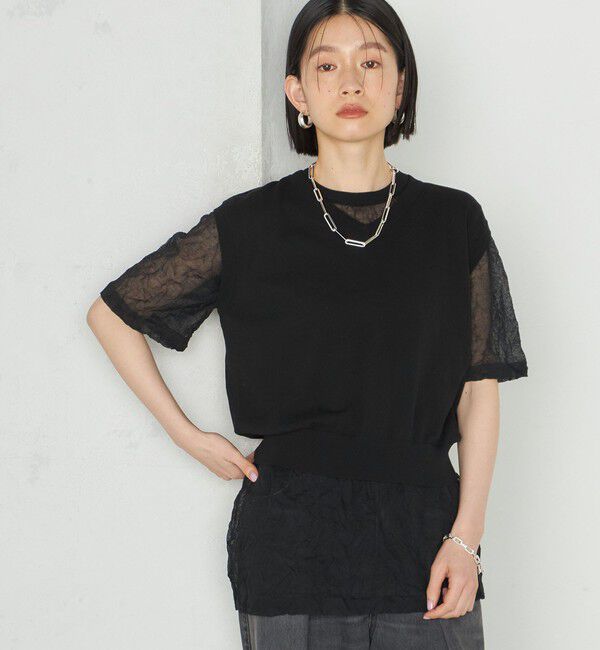 SHIPS for women「Wai＋:〈手洗い可能〉Vネック ベスト」|ニット・セーター|