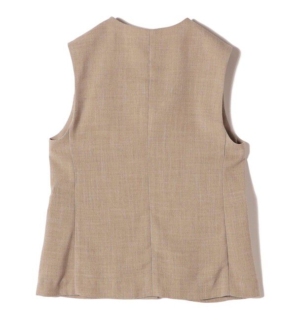 SHIPS for women「《予約》Wai＋:〈手洗い可能〉リネン ライク ベスト」|ベスト・ジレ|