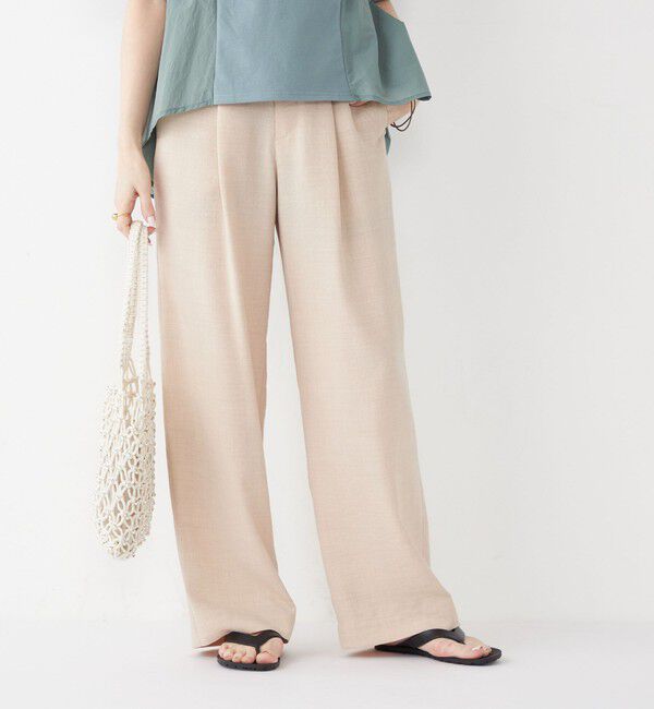 SHIPS Colors 「SHIPS Colors:〈洗濯機可能〉リネンライク イージー パンツ 2◇」|その他|