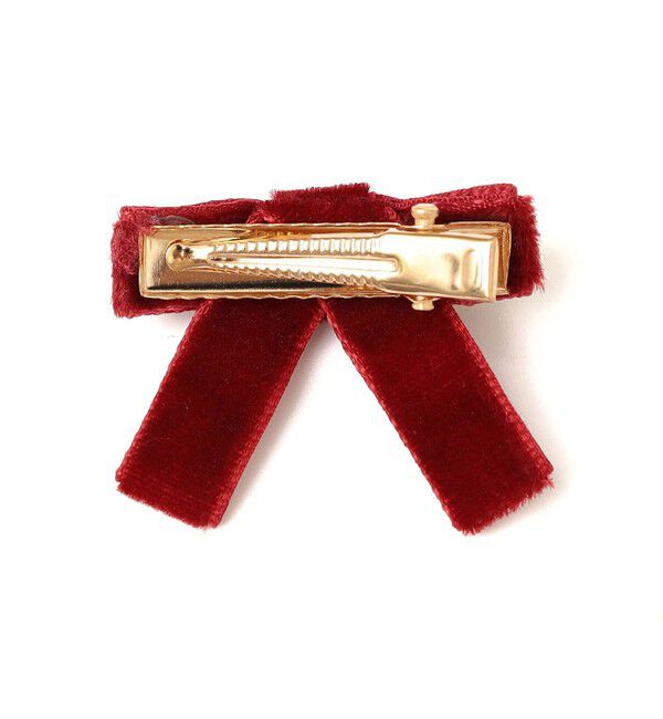 SHIPS KIDS「SHIPS KIDS: ベロア ミニ リボン ヘアピン セット」|その他|