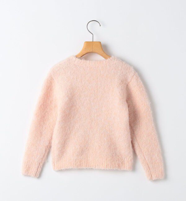 SHIPS KIDS「SHIPS KIDS:100～130cm /〈洗濯機可能〉シャギー エンブロイダリー ニット」|ニット・セーター|
