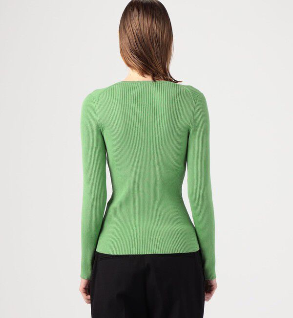 DES PRES「コットンアセテートリブ クルーネックプルオーバー」|ニット・セーター|