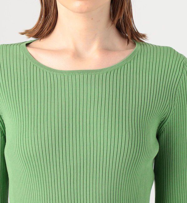 DES PRES「コットンアセテートリブ クルーネックプルオーバー」|ニット・セーター|