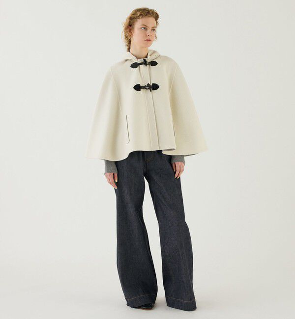 GALERIE VIE「ウールダブルフェイス フーテッドポンチョ」|ポンチョ・ケープ|