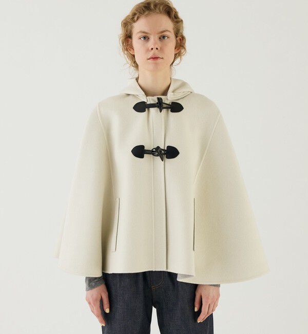 GALERIE VIE「ウールダブルフェイス フーテッドポンチョ」|ポンチョ・ケープ|