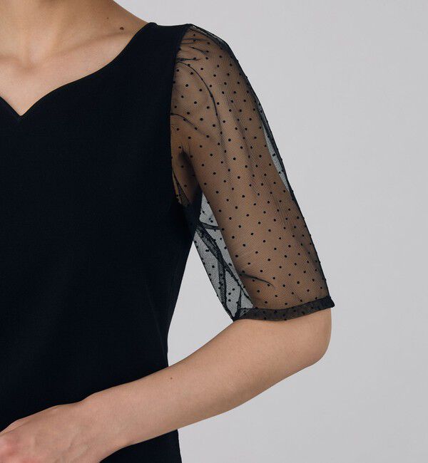 DES PRES「マットレーヨンストレッチ パフスリーブプルオーバー」|ニット・セーター|