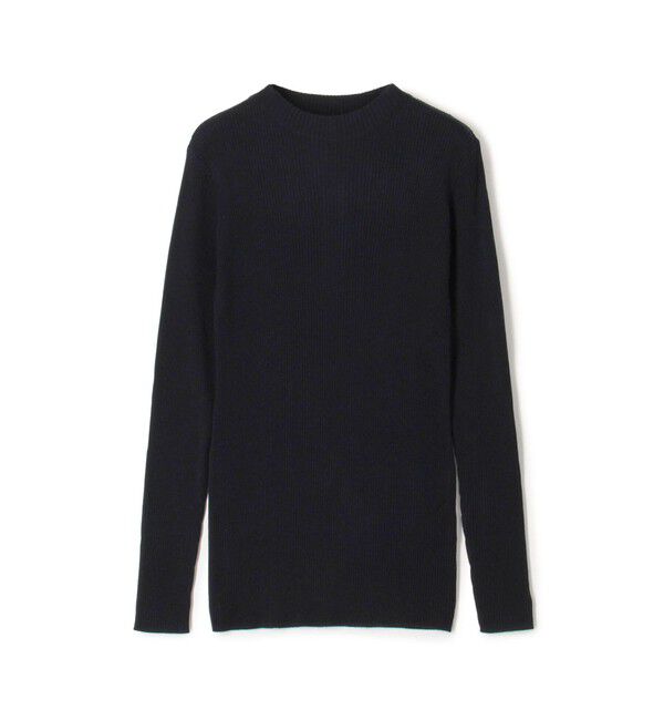 GALERIE VIE「プルミエールウールリブ ビルドネックプルオーバー」|ニット・セーター|69 ネイビー