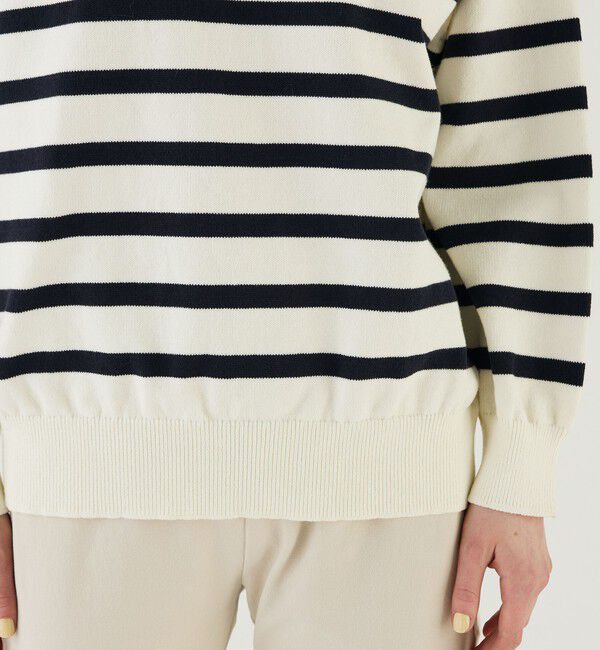 GALERIE VIE「 ウェーブコットン クルーネックプルオーバー」|ニット・セーター|