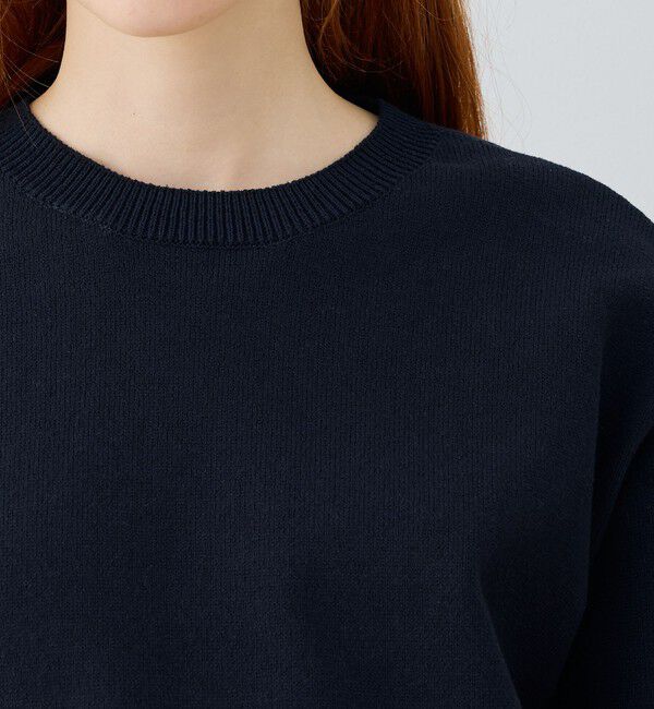GALERIE VIE「 ウェーブコットン クルーネックプルオーバー」|ニット・セーター|