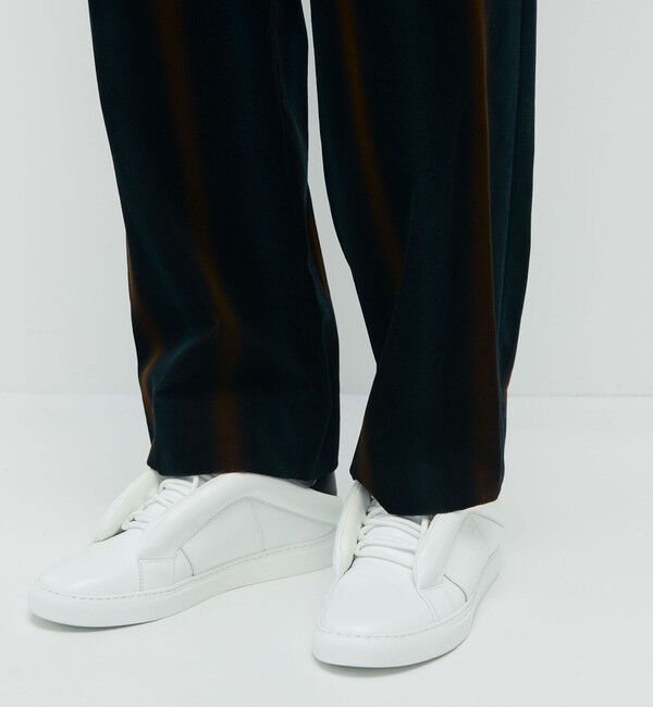 CABaN「CABaN ベロア グラデーションストライプ1タックパンツ」|チノ|