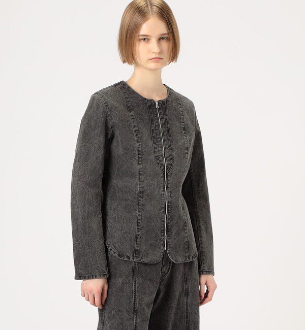 Edition「ガーメントウォッシュ ジップシャツ」|シャツ・ブラウス|