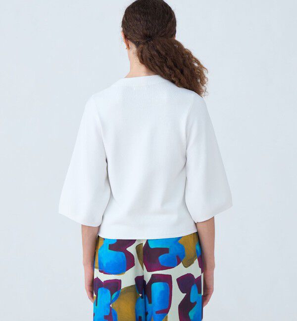 Ballsey「レーヨンストレッチ ワイドスリーブプルオーバー」|ニット・セーター|