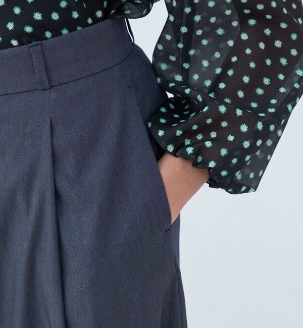 Ballsey「セルロースツイル タックワイドパンツ」|その他|