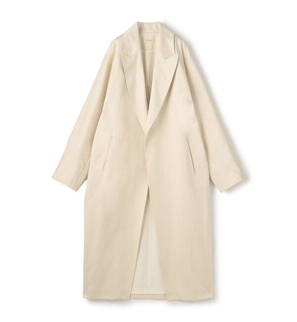 DES PRES「コットンサテン オーバーコート」|チェスターコート|11 ホワイト