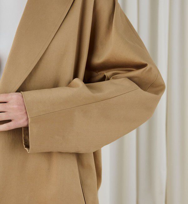 DES PRES「コットンサテン オーバーコート」|チェスターコート|