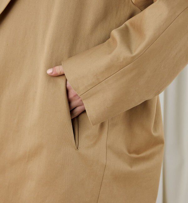 DES PRES「コットンサテン オーバーコート」|チェスターコート|