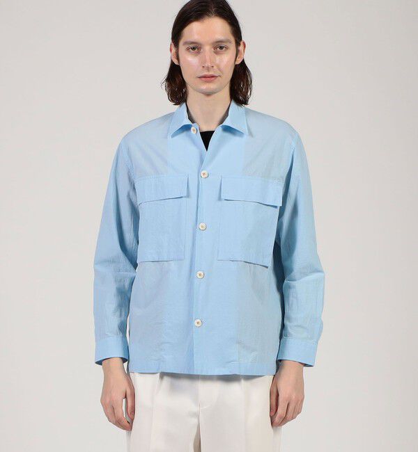 TOMORROWLAND MENS「【別注】GUY ROVER コットンポプリン オーバーシャツ」|ブルゾン・スタジャン|