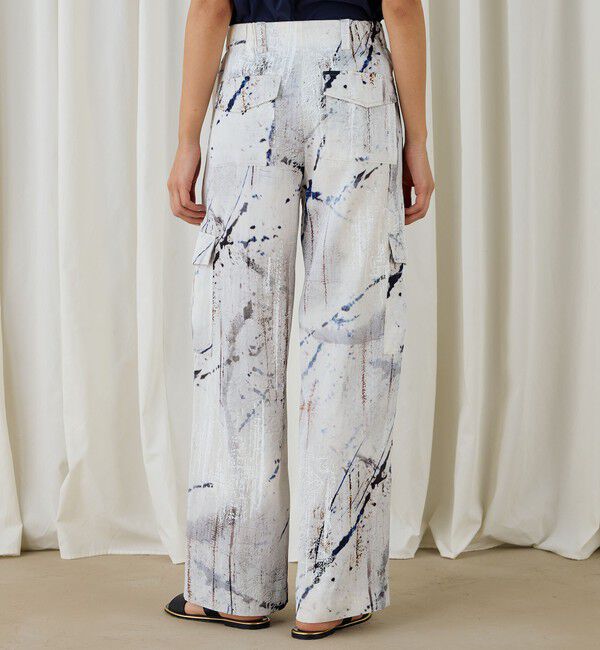 DES PRES「アブストラクトウォールプリント カーゴパンツ」|カーゴ|