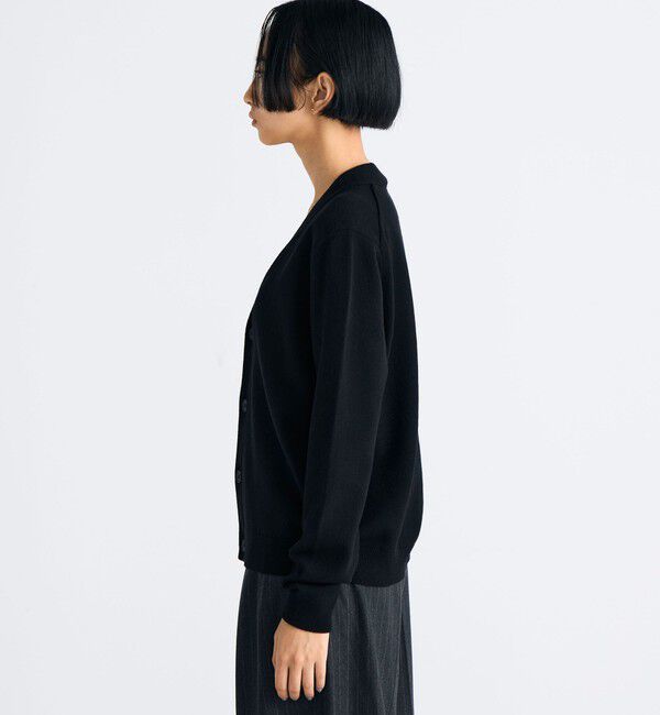 Edition「エクストラファインウール Vネックカーディガン」|カーディガン|