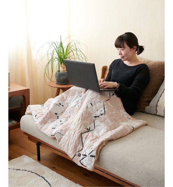 journal standard Furniture「USB BLANKET LINEPATCH　洗える USB ブランケット」|ブランケット|ベージュ