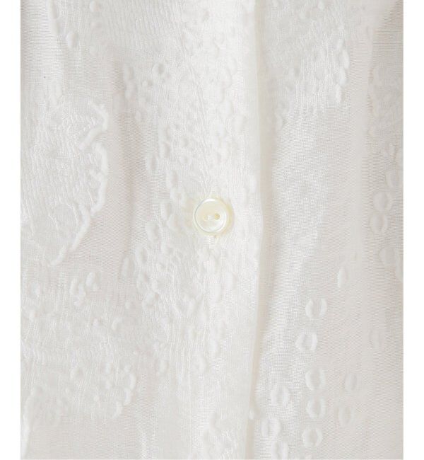 SLOBE IENA「《追加》カットジャガードボリュームスリーブブラウス」|シャツ・ブラウス|