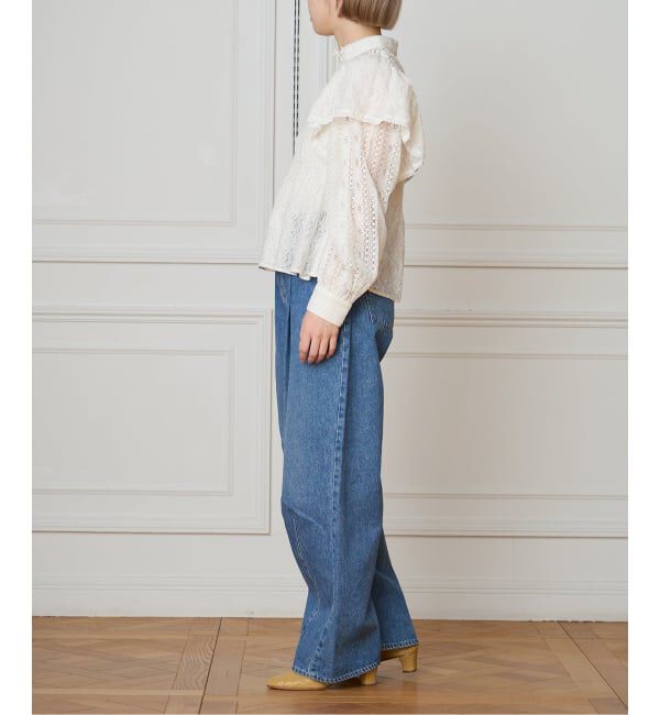 IENA LA BOUCLE「IENA LA BOUCLE レースオンレースブラウス」|シャツ・ブラウス|