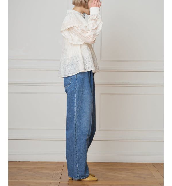 IENA LA BOUCLE「IENA LA BOUCLE レースオンレースブラウス」|シャツ・ブラウス|