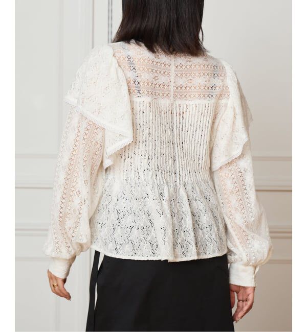 IENA LA BOUCLE「IENA LA BOUCLE レースオンレースブラウス」|シャツ・ブラウス|