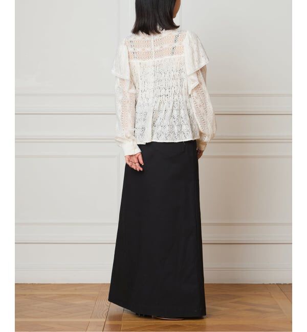 IENA LA BOUCLE「IENA LA BOUCLE レースオンレースブラウス」|シャツ・ブラウス|