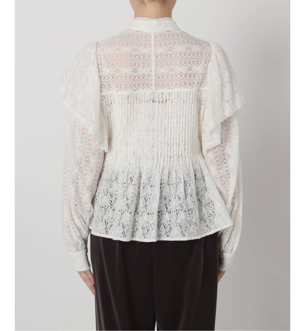 IENA LA BOUCLE「IENA LA BOUCLE レースオンレースブラウス」|シャツ・ブラウス|