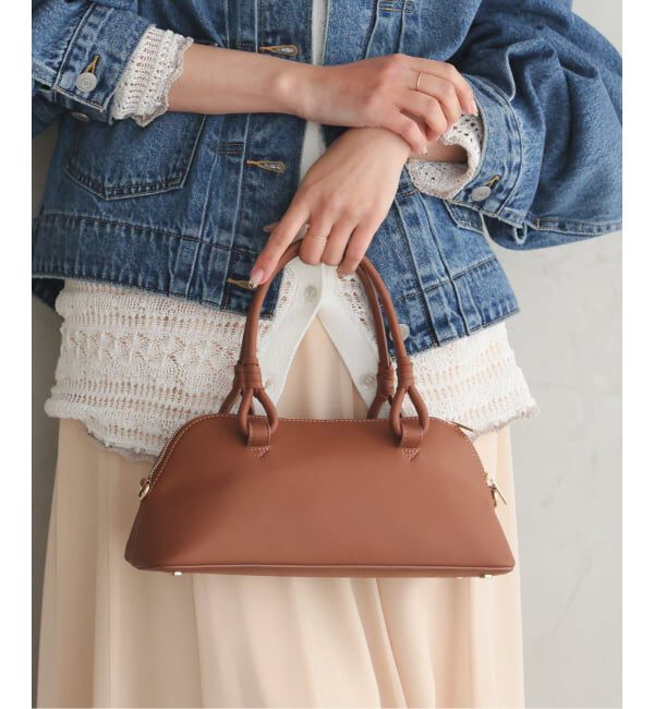 SLOBE IENA「Hyman Roth ミニボストン T10843」|ボストンバッグ|キャメル