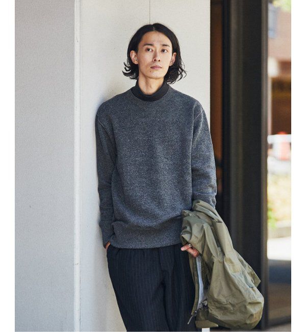 EDIFICE「【LOOPWHEELER for LOWERCASE】別注 ツリアミウール ルーズスウェット」|スウェット・ジャージ|