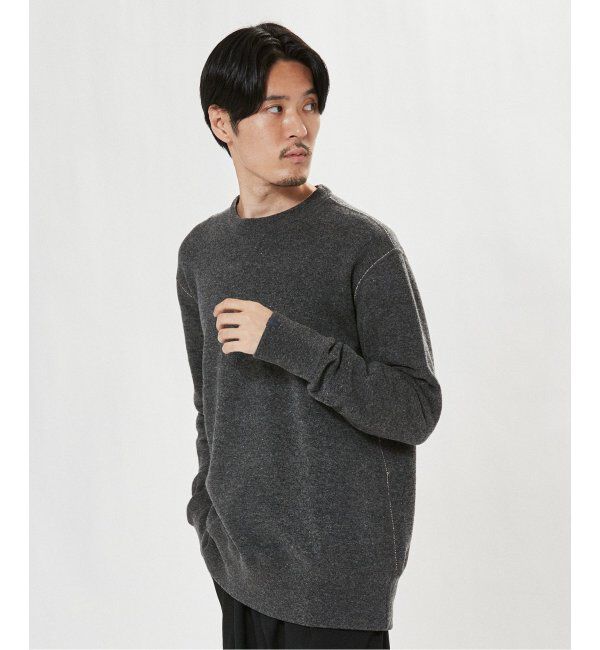 EDIFICE「【LOOPWHEELER for LOWERCASE】別注 ツリアミウール ルーズスウェット」|スウェット・ジャージ|
