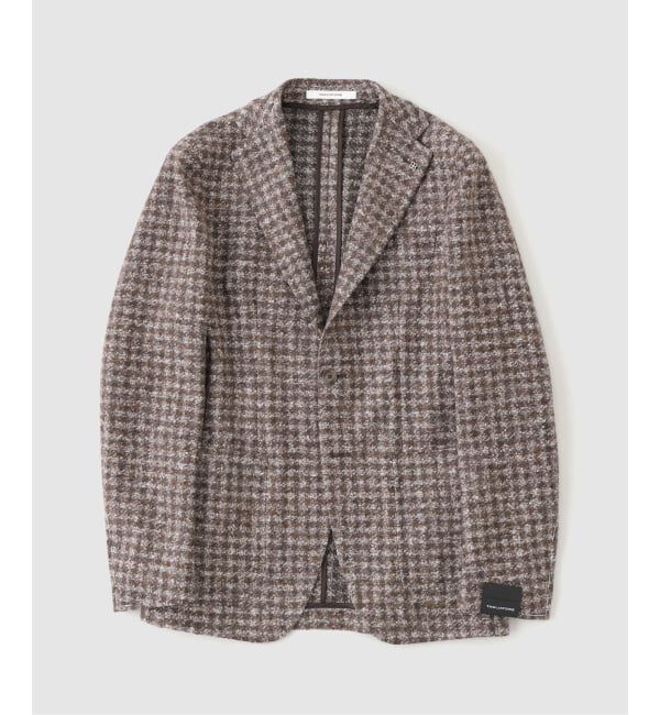 EDIFICE「TAGLIATORE (タリアトーレ)  Faded Gingham Chk JK」|テーラードジャケット|ブラウン B