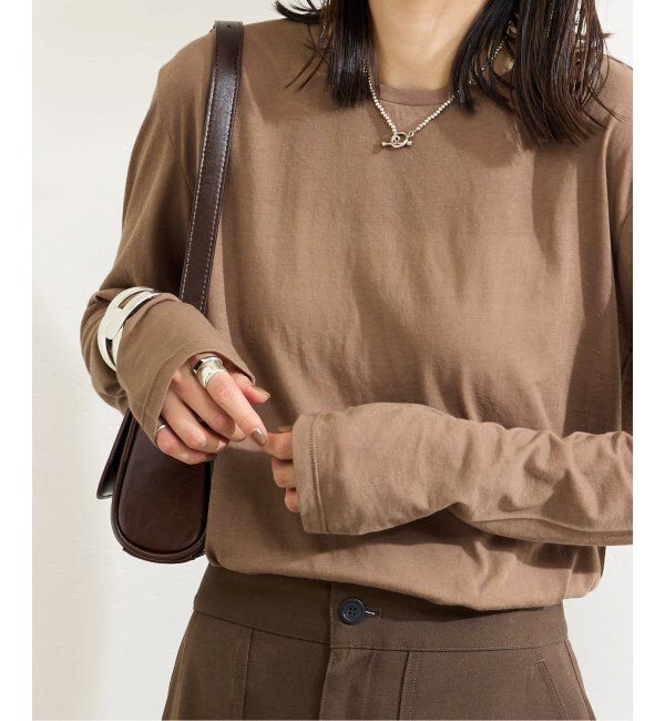 JOURNAL STANDARD「《追加2》クルーネックシアーロングTシャツ」|Tシャツ・カットソー|