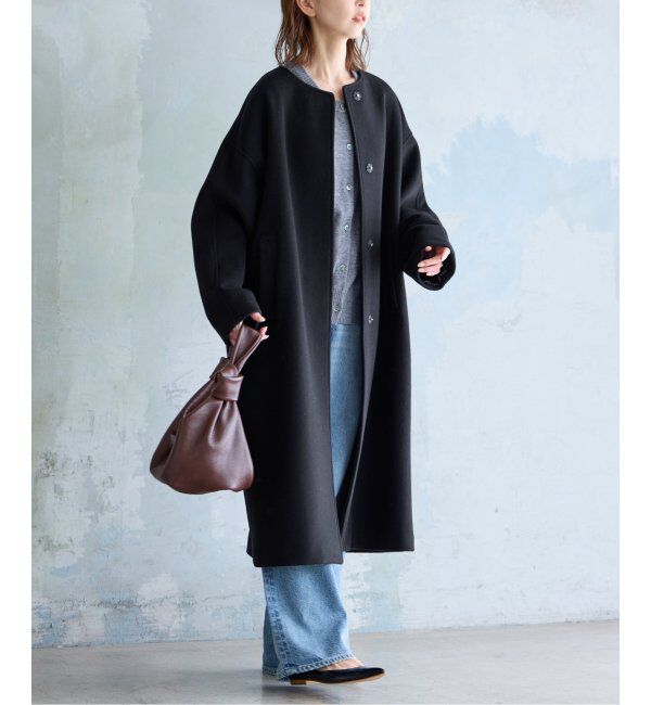 JOURNAL STANDARD「スーパー140ビーバーノーカラーコート」|ノーカラーコート|