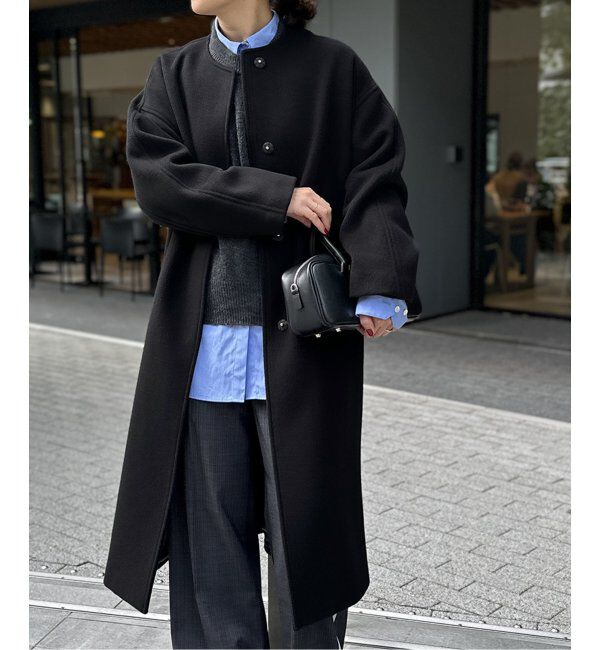 JOURNAL STANDARD「《追加2》スーパー140ビーバーノーカラーコート」|ノーカラーコート|