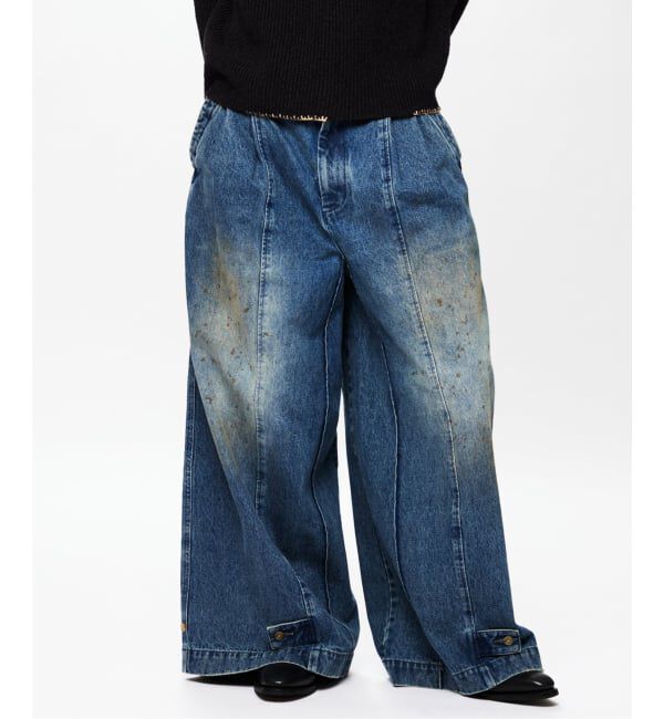 J.S.Homestead「J.S.Homestead / デニム キュロット パンツ」|デニム|