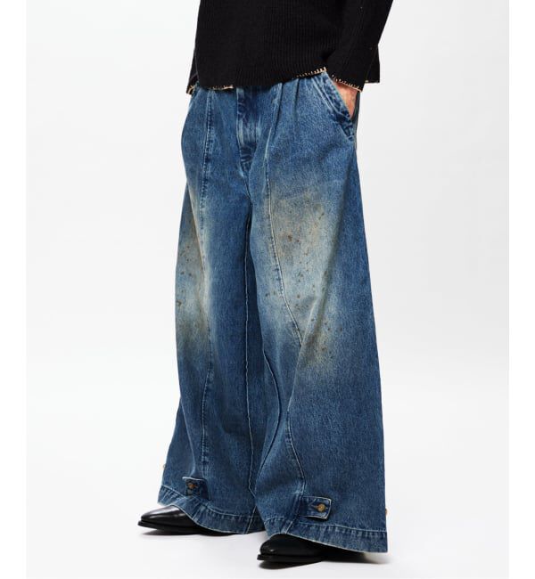 J.S.Homestead「J.S.Homestead / デニム キュロット パンツ」|デニム|