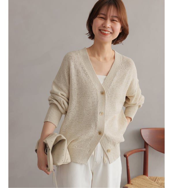 JOURNAL STANDARD relume「［26SS新作］テープヤーンニュアンスVカーディガン」|カーディガン|