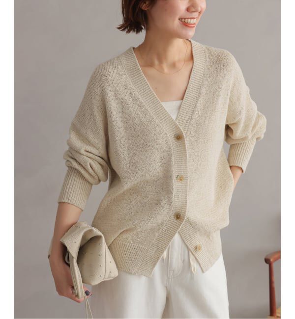 JOURNAL STANDARD relume「［26SS新作］テープヤーンニュアンスVカーディガン」|カーディガン|