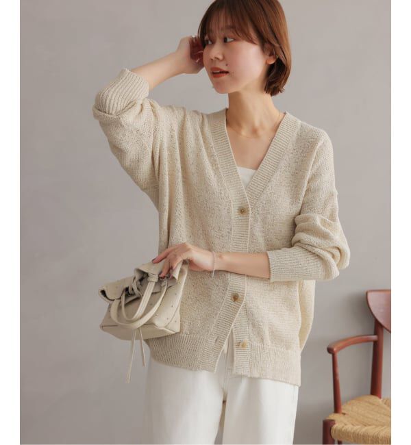 JOURNAL STANDARD relume「［26SS新作］テープヤーンニュアンスVカーディガン」|カーディガン|