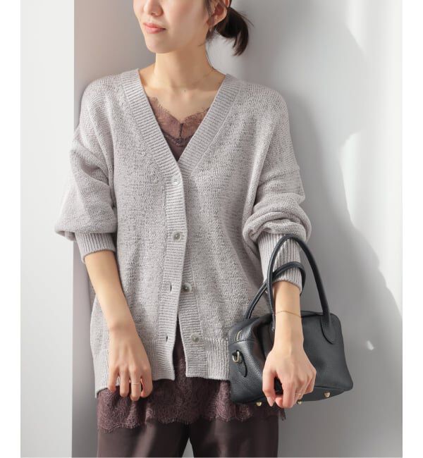 JOURNAL STANDARD relume「［26SS新作］テープヤーンニュアンスVカーディガン」|カーディガン|グレーA