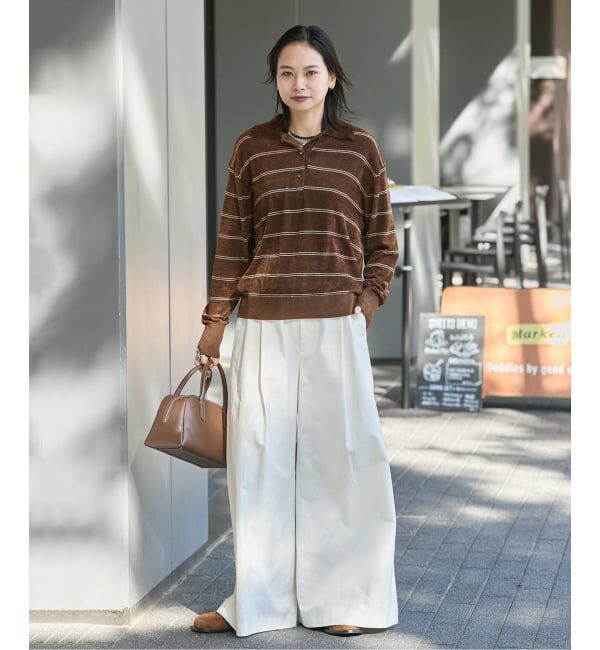 JOURNAL STANDARD「《追加2》ベロアニットロングスリーブポロシャツ」|ニット・セーター|