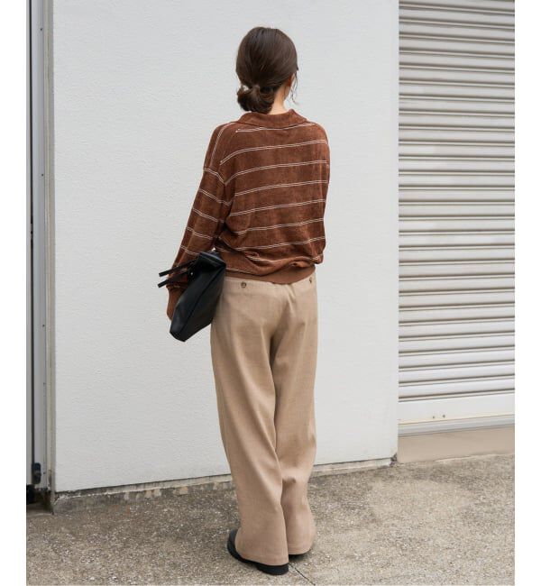 JOURNAL STANDARD「《追加2》ベロアニットロングスリーブポロシャツ」|ニット・セーター|