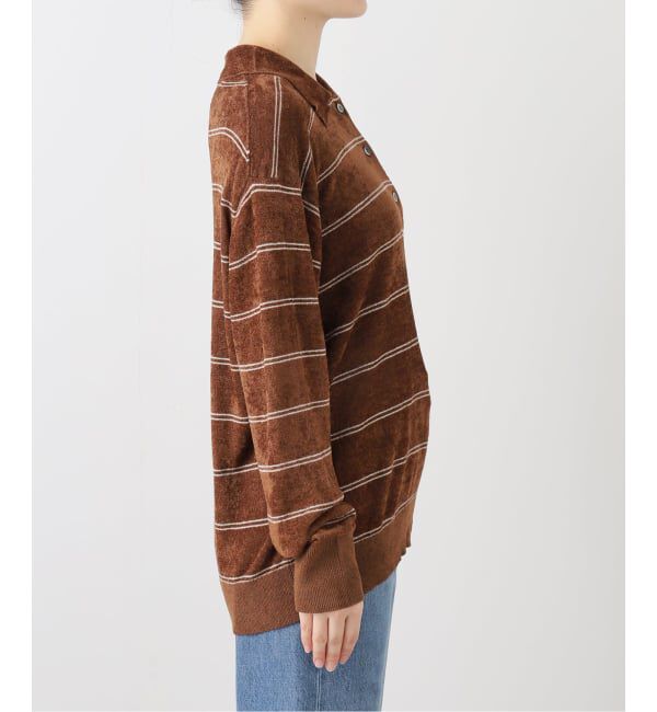 JOURNAL STANDARD「《追加2》ベロアニットロングスリーブポロシャツ」|ニット・セーター|