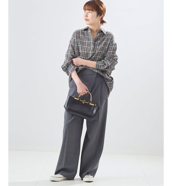 journal standard L'essage「《予約》チェックカシュクールシャツ」|シャツ・ブラウス|