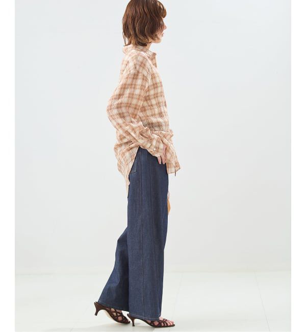 journal standard L'essage「《予約》チェックカシュクールシャツ」|シャツ・ブラウス|