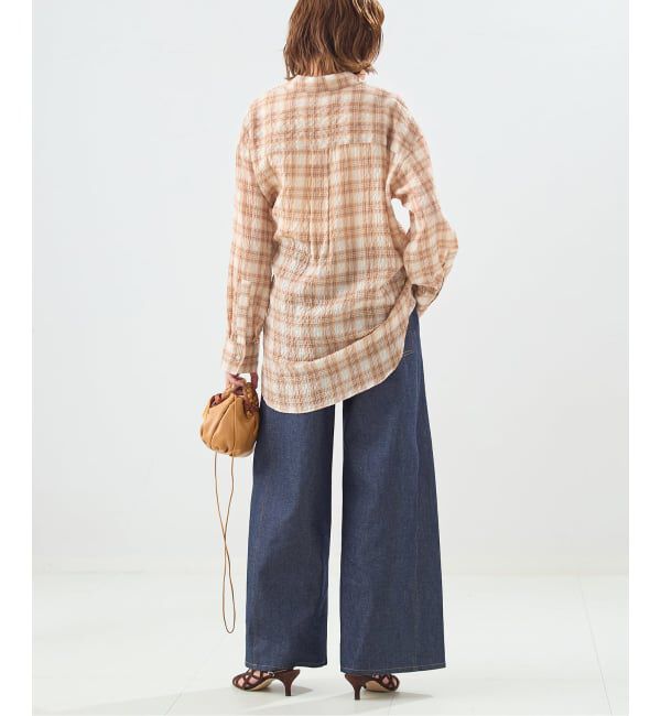 journal standard L'essage「《予約》チェックカシュクールシャツ」|シャツ・ブラウス|